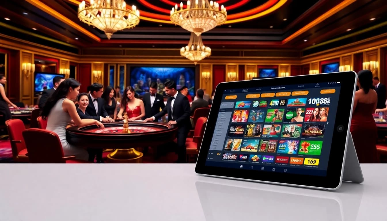 Players engaging in thrilling casino action while exploring uu88 on a digital interface.