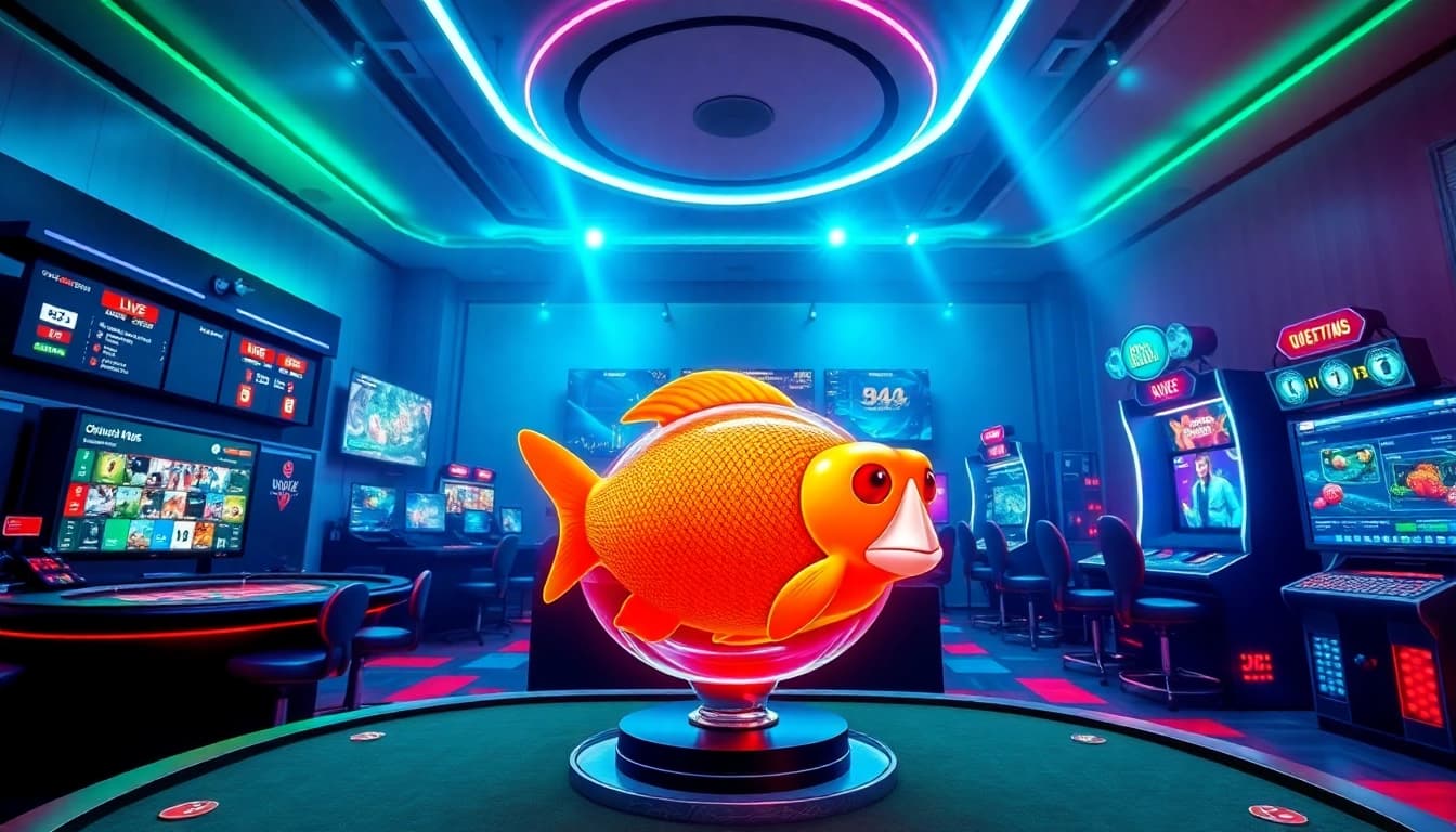 KJC online entertainment ecosystem showcasing live casino and gaming features.