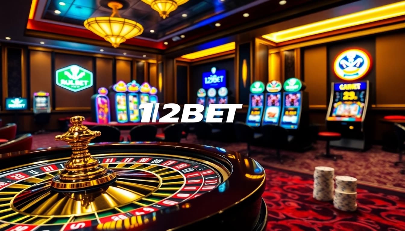 Experience high-stakes excitement at 12BET with premier poker and casino gaming visuals.