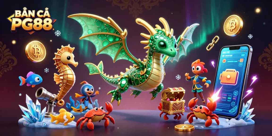 Experience thrilling fish shooting action at BẮN CÁ PG88 with a vibrant sea dragon and treasure adventure.