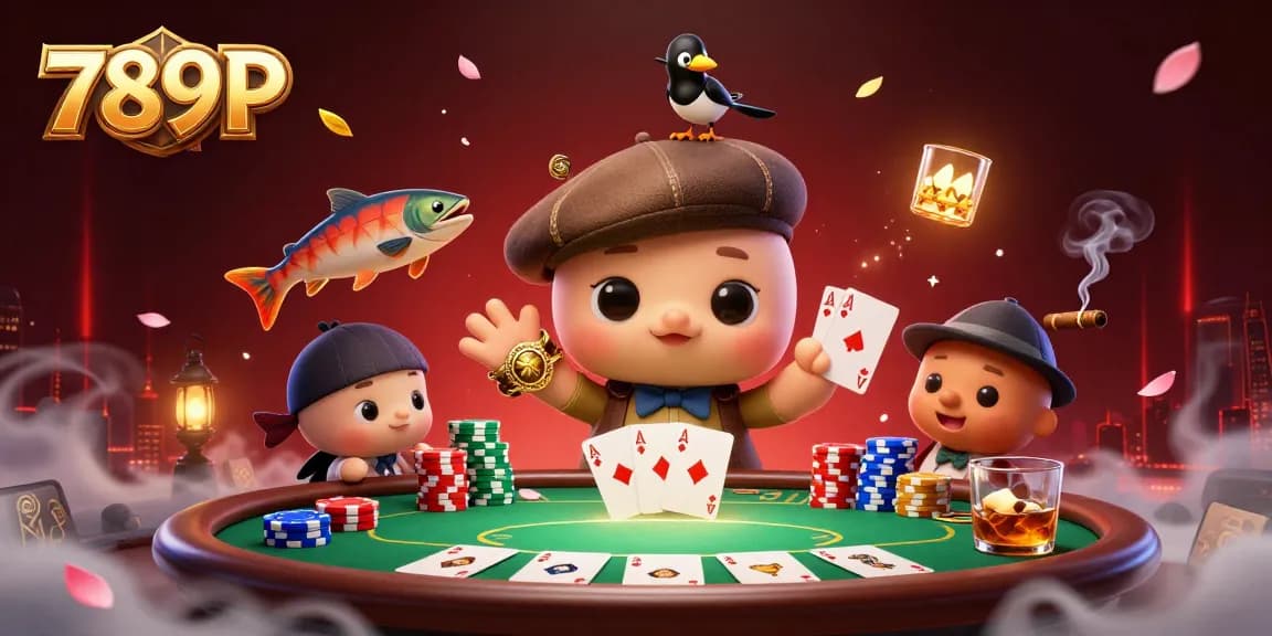 Engage with 789P's vibrant casino scene featuring Nessie and poker action.