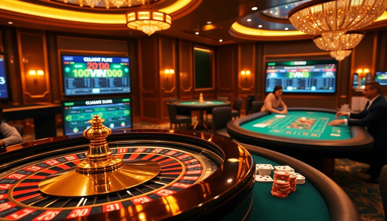 Experience the thrill of online gambling at NEW88.pet with engaging casino tables and vibrant games.