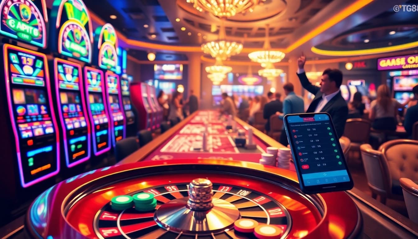 Experience high-stakes gaming excitement at TG88 with vibrant casino tables and thrilling action.