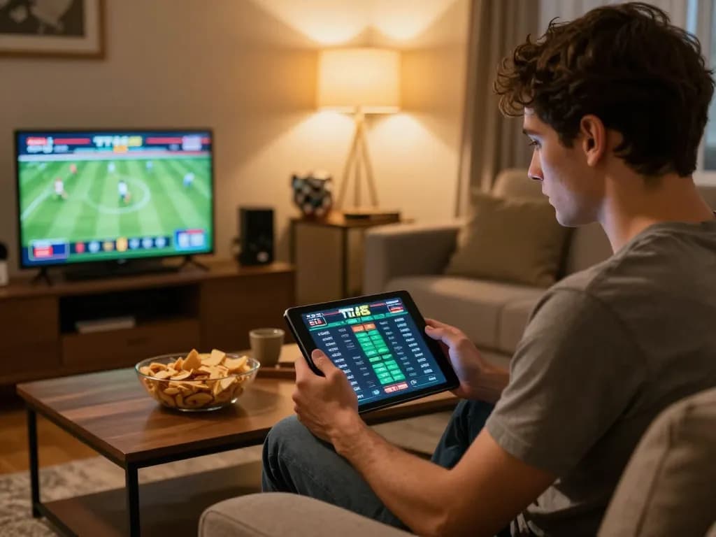Engaging in online betting on TT88, demonstrating strategic insights and excitement in sports betting.