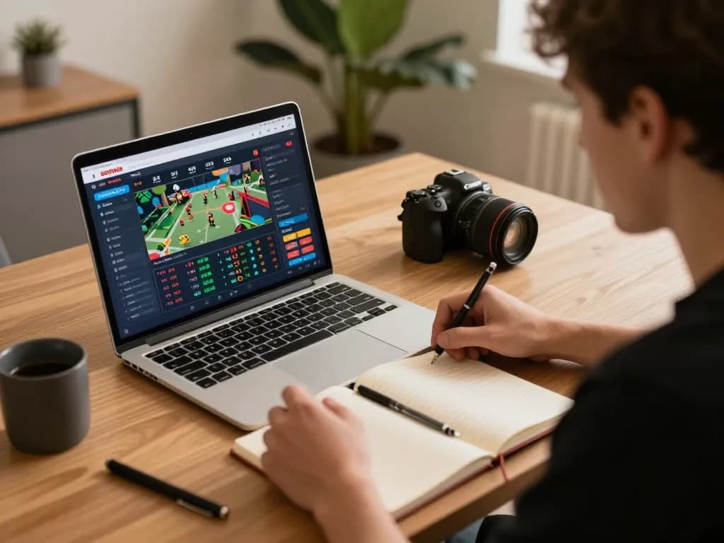 Engaging in strategic gameplay on the sunwin casino app with focused analysis and notes.