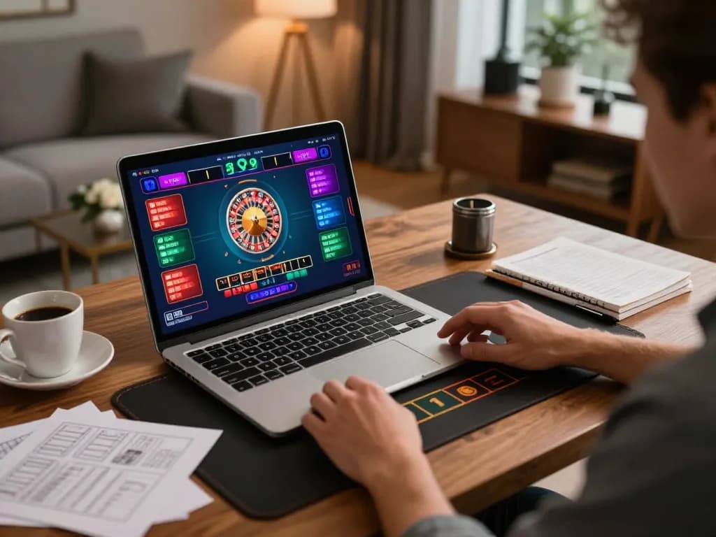 Player engaging in a virtual roulette game on TG777 with exciting betting options visible on screen.
