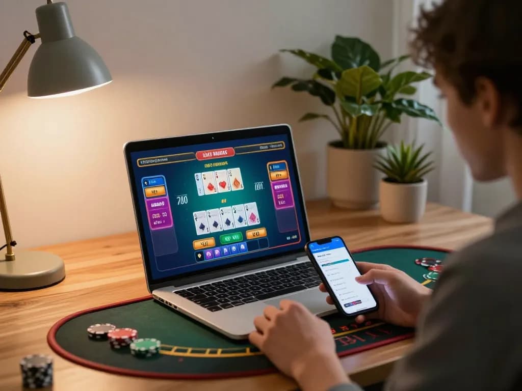 Experience engaging blackjack gameplay on 789win with a stylish online setup.