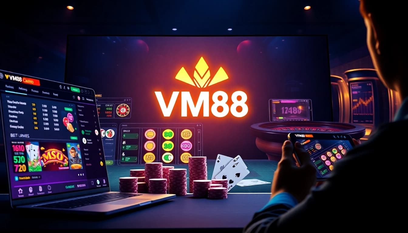 Betting on VM88’s competitive casino tables with dynamic odds and professional gaming interface