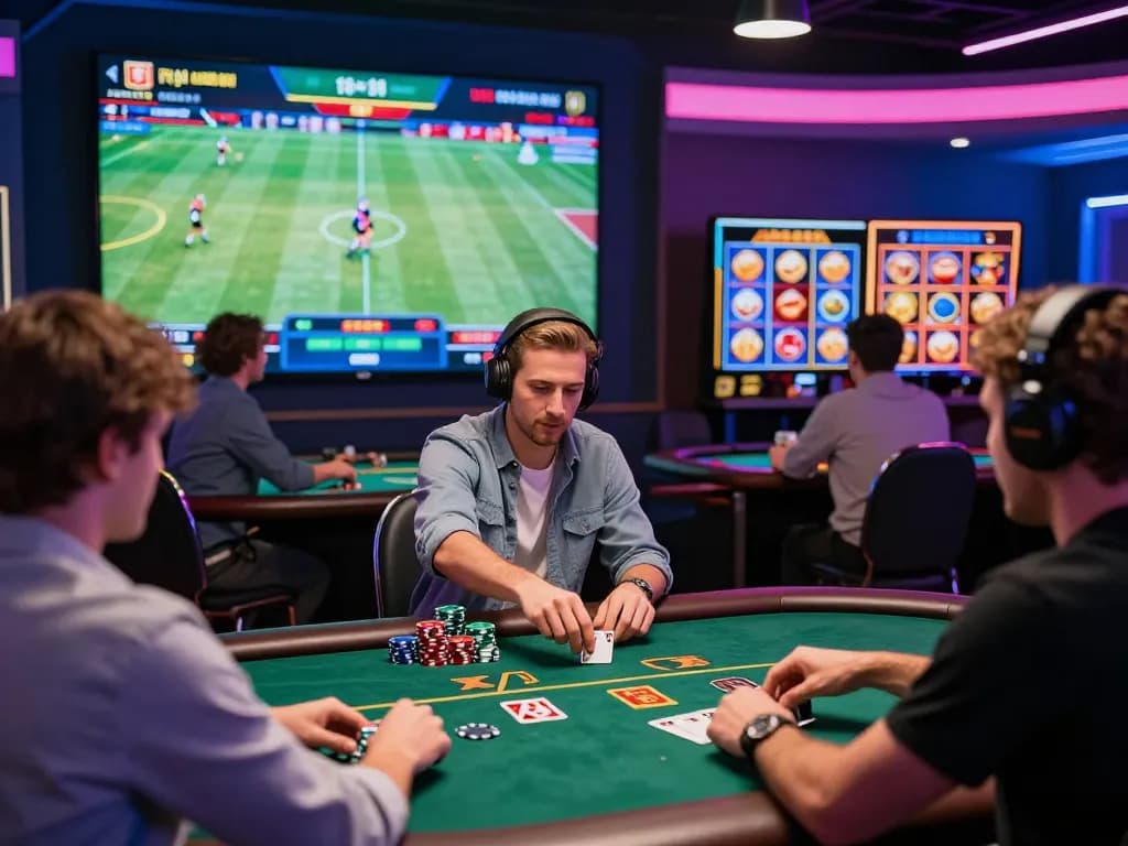 Interactive online gaming with 88aa, showcasing vibrant players engaging in casino games and sports betting.