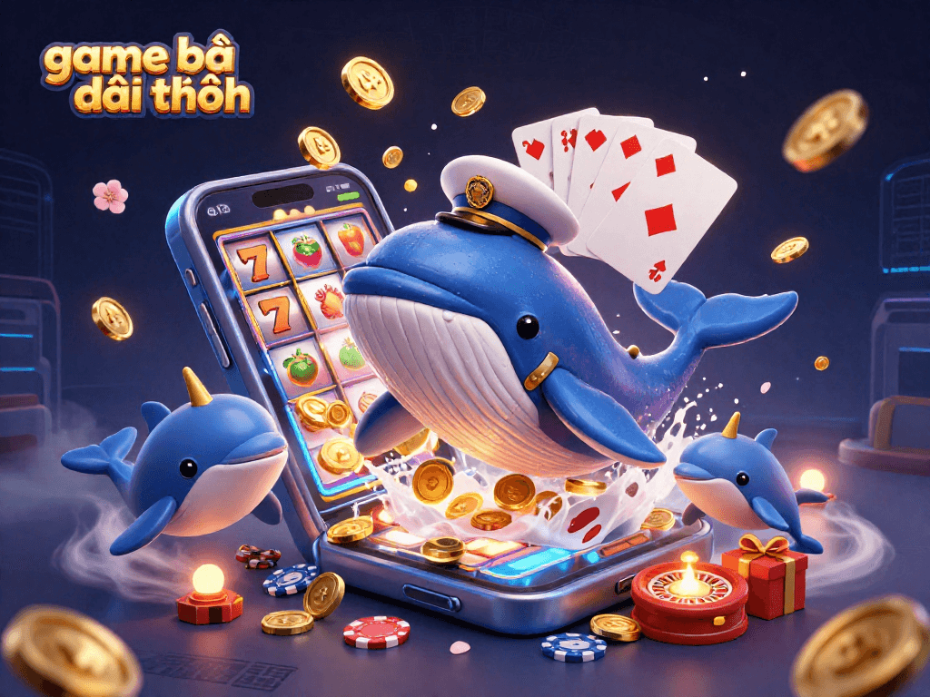 Experience thrilling game bài đổi thưởng with vibrant 3D casino characters and dynamic game elements.
