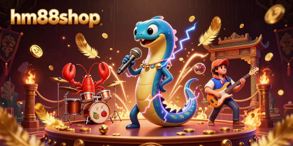 Watch hm88shop's electric eel DJ and band rock an underwater casino!