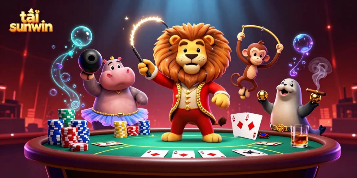 Engage in the thrilling world of tải sunwin with vibrant characters, poker elements, and an electrifying casino atmosphere.