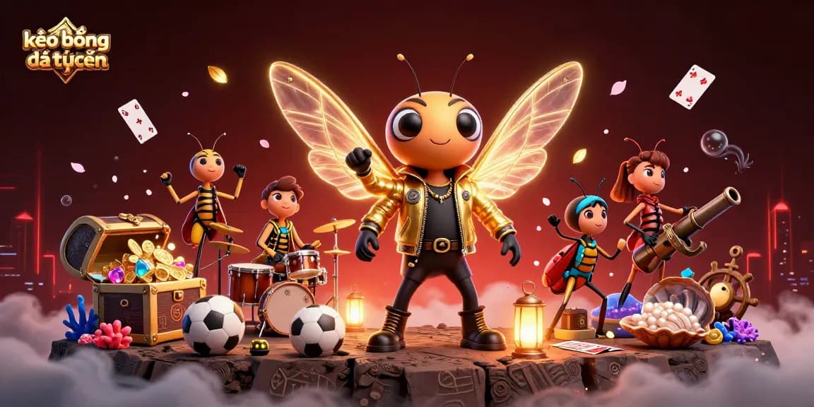 Join the excitement of kèo bóng đá trực tuyến with dynamic sports elements and vibrant visuals.