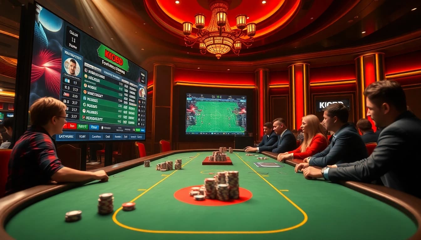 Experience thrilling moments at the kqbd gambling table with intense players in action.