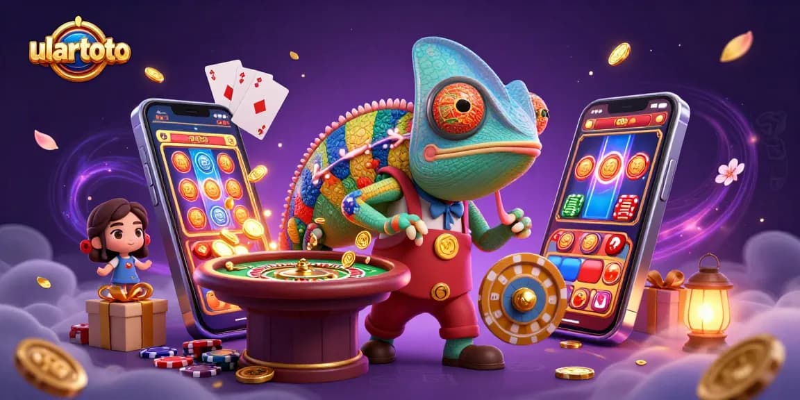 Menangkan jackpot ulartoto saat bermain di kasino dengan chameleon pemilik berwarna-warni.