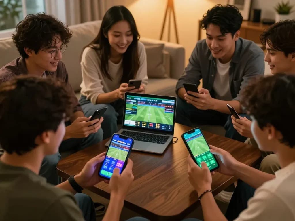 Crickex app users actively placing bets on live cricket matches, showcasing seamless mobile betting experience.