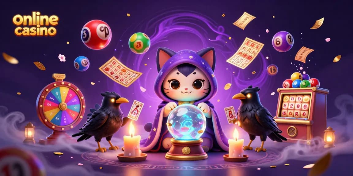 Experience vibrant gameplay with the online casino featuring mystical creatures and colorful lottery elements.