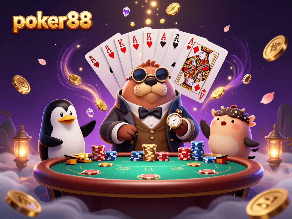 Dapatkan pengalaman poker88 yang menarik dengan ikan puff yang menggertak di meja kartu.