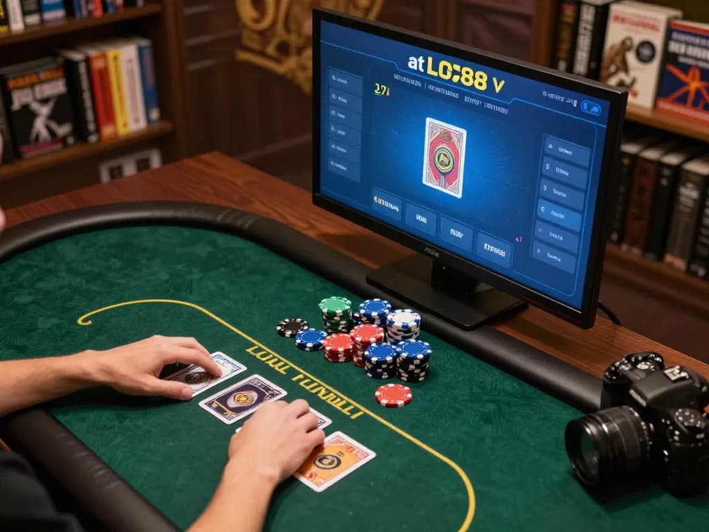 Engaging poker gameplay at LC88 inspires strategic bets in a dynamic online setting.