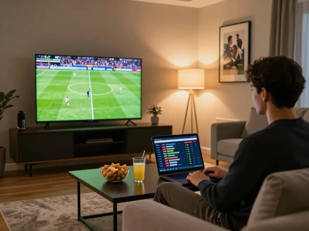Tỷ lệ kèo nhà cái 5 displayed on betting interface in a modern sports betting environment with a live match view.