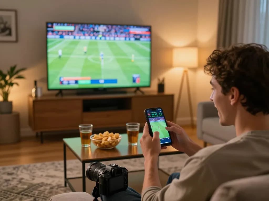 Engaging in sports betting action on the 789club platform while enjoying a live match.