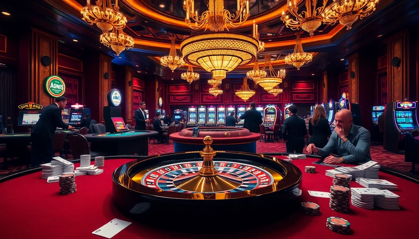 Experience high-stakes excitement at asupanjitu with vibrant casino tables filled with action and luxury.