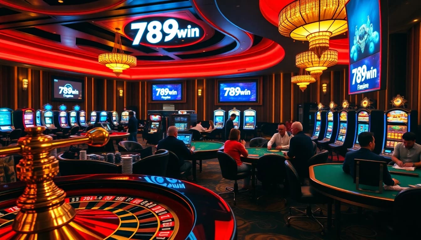 Experience the thrill of gambling at 789win with vibrant casino tables and dynamic slot machines.