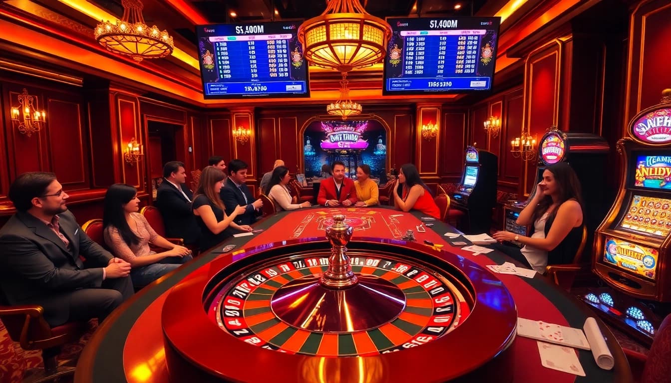 Experience the excitement of live draw sdy with real-time game results in a luxurious casino setting.
