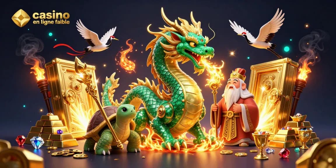 Experience the excitement at a casino en ligne fiable with dragons, treasures, and winning moments.