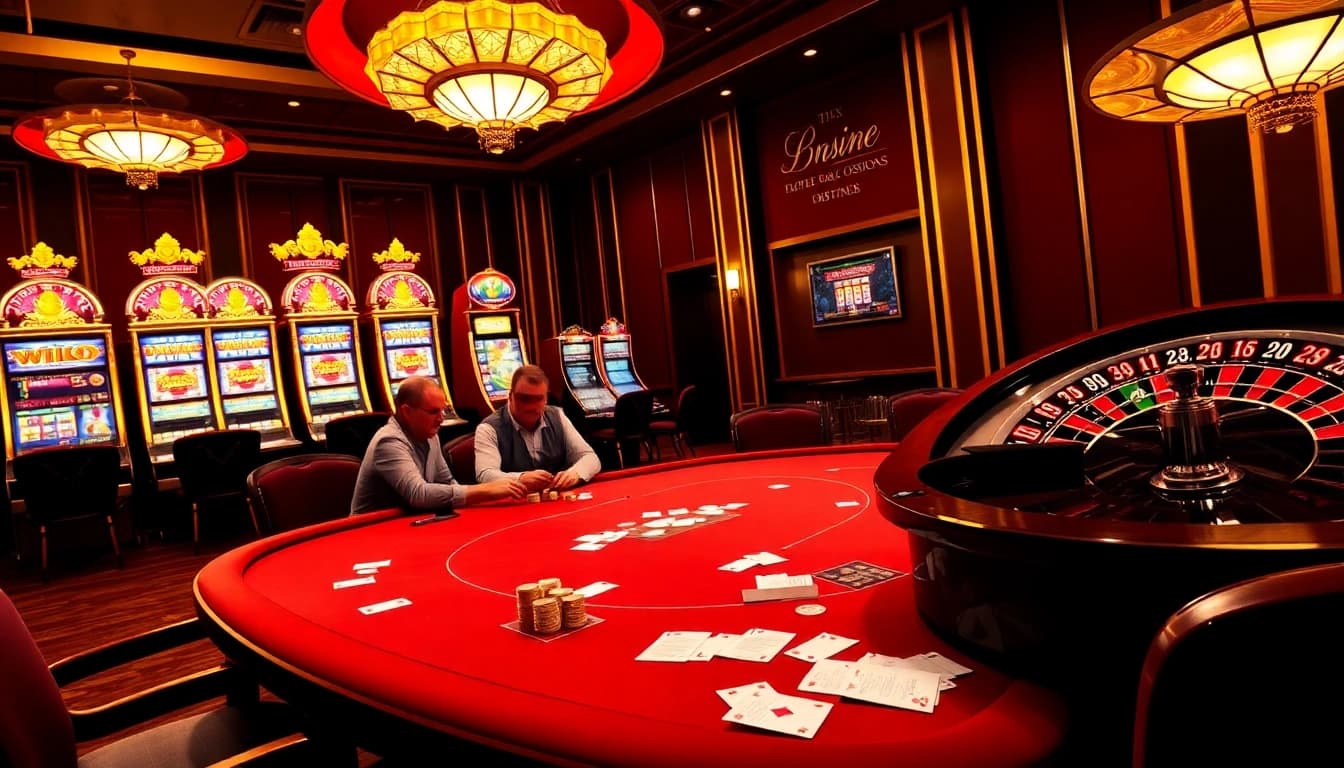Experience the excitement of 8XX with luxurious casino gambling settings, poker tables, and vibrant slot machines.