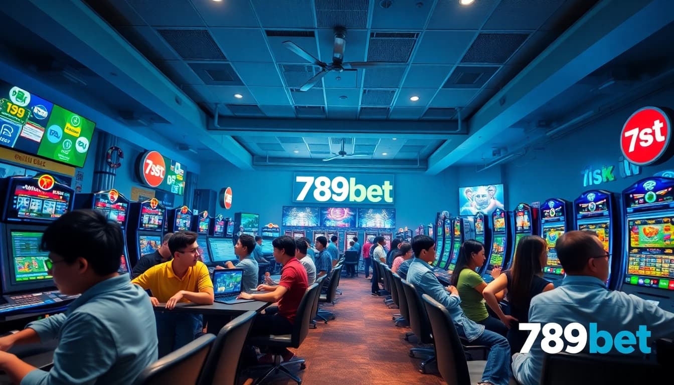 Engaged players enjoying a lively gaming experience at 789bet with diverse betting activities.