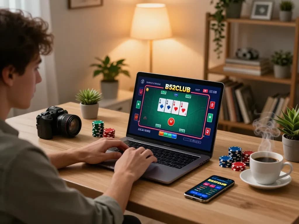 Engage in thrilling gameplay at B52CLUB online poker, featuring dynamic cards and strategic betting.