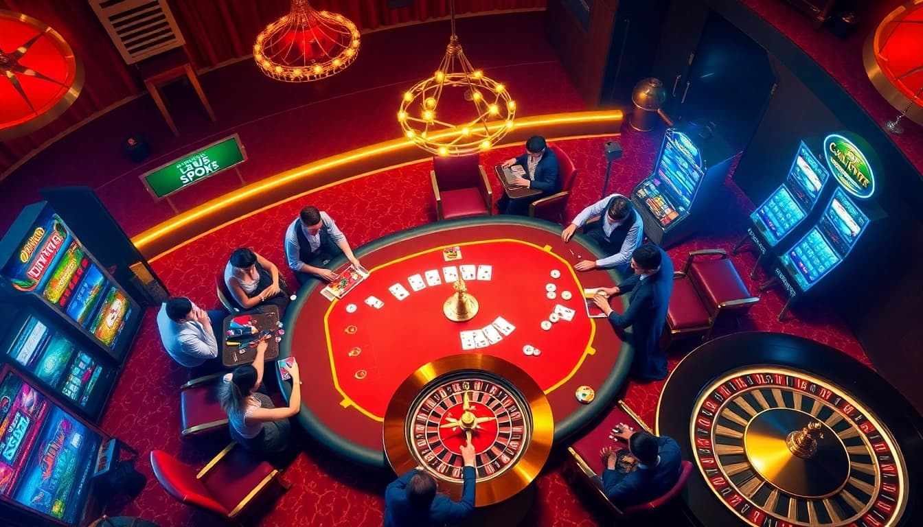 Experience the excitement of Luck8 games while playing vibrant casino tables filled with action.