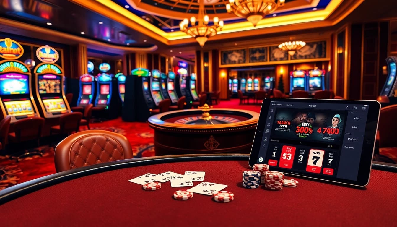 Experience a thrilling game at 8kbet with vibrant poker chips and exciting casino visuals.