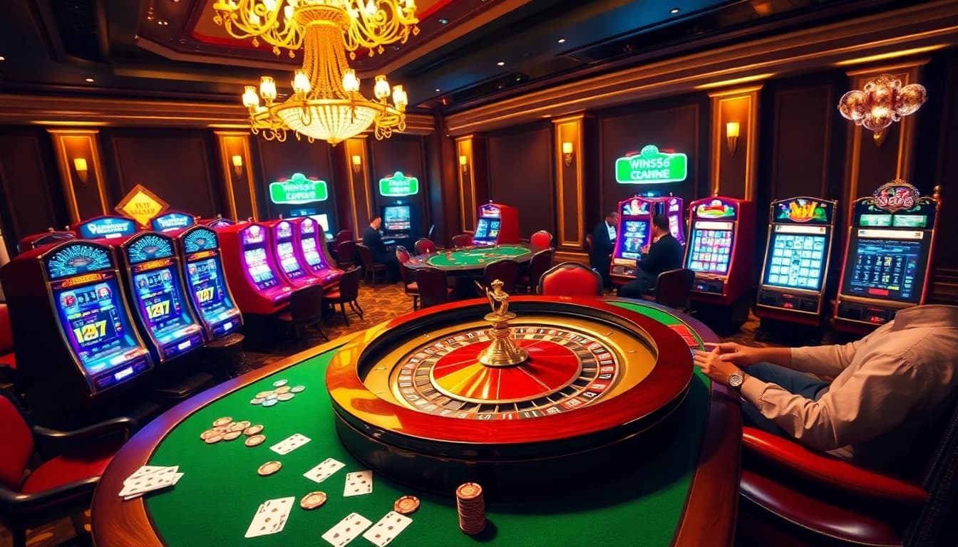 Experience the thrill of betting at win55.com with luxurious casino visuals featuring poker chips and roulette tables.