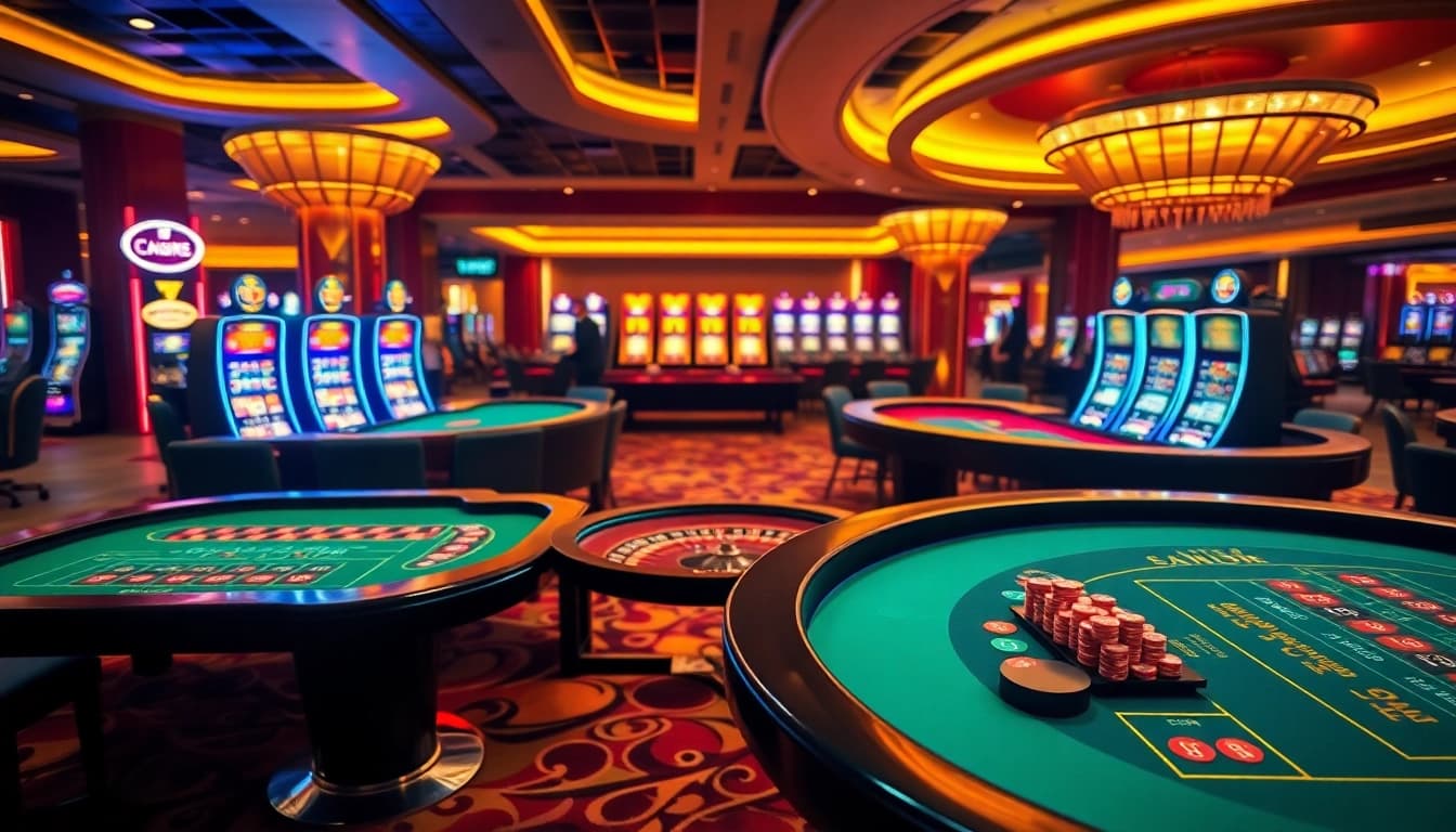 Experience uu娱乐 with vibrant casino tables and a luxurious gaming atmosphere.
