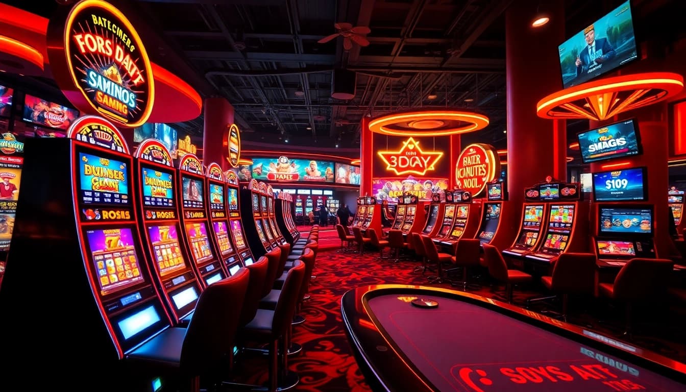 Online gaming excitement at 8day with vibrant casino visuals and engaging atmosphere.