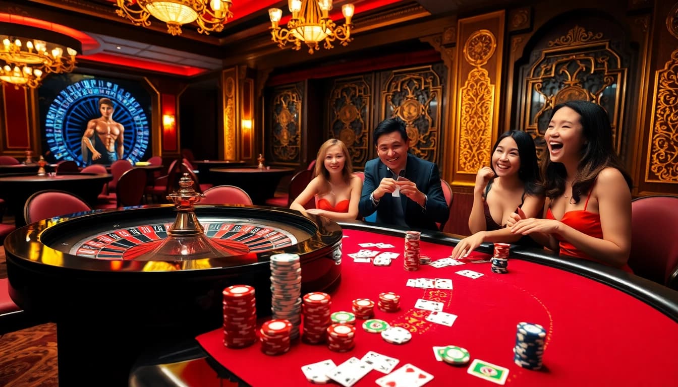 Play exciting games at rr88's luxurious casino with roulette and poker action.