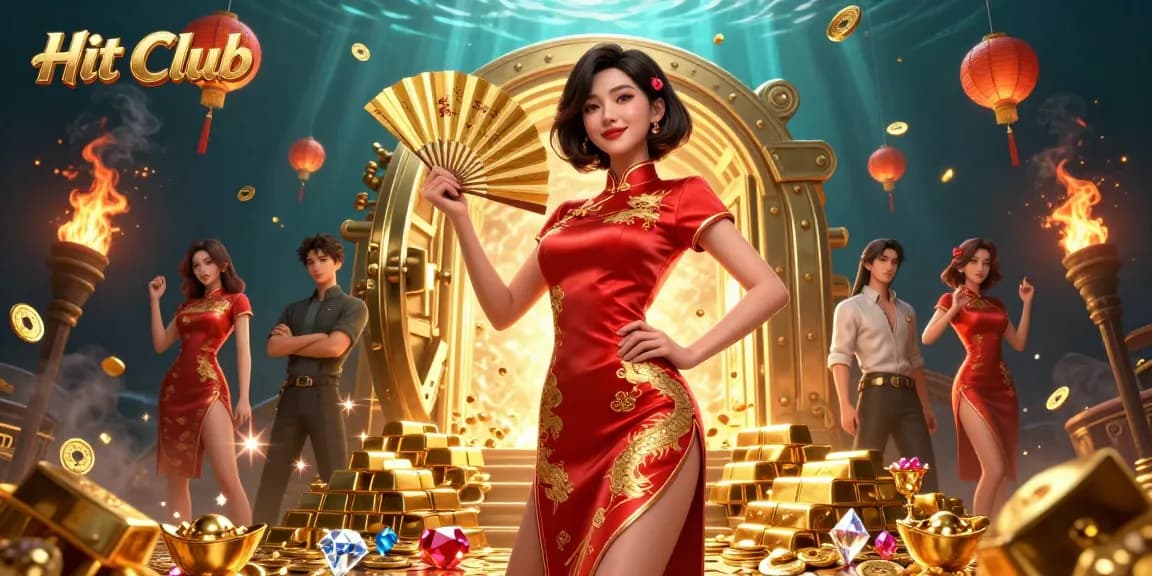 Hit Club enthusiasts can win big with vibrant games in this immersive casino scene.