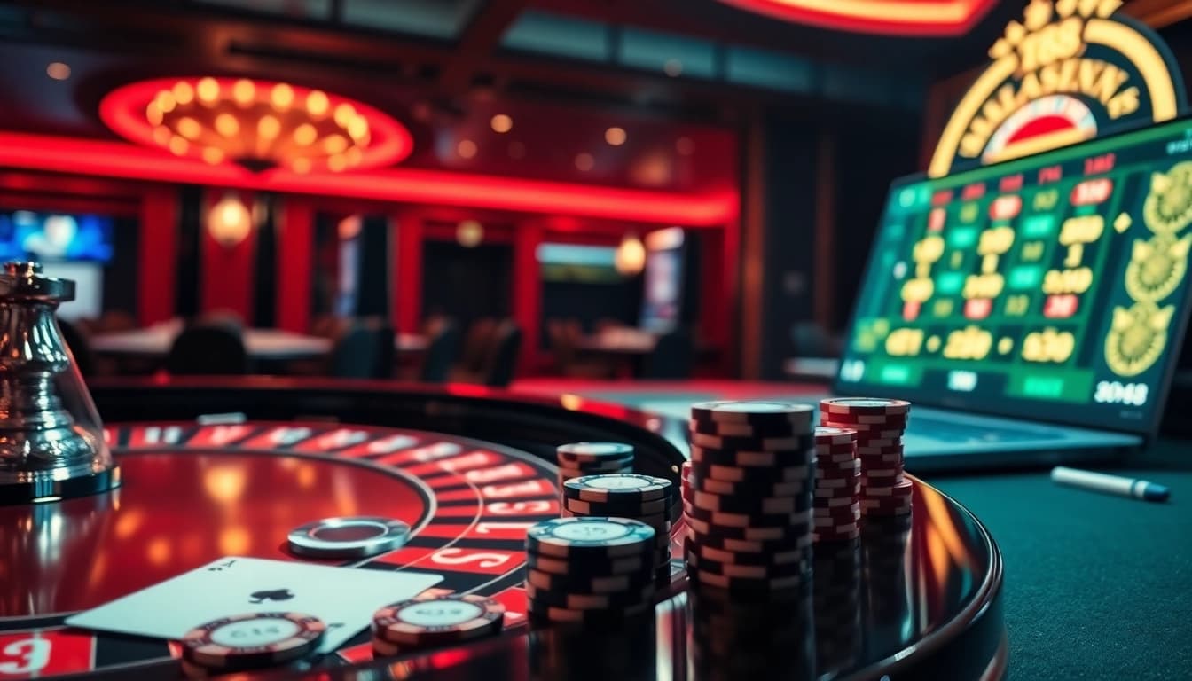 Experience high-stakes excitement at tg88 casino with vibrant gaming tables and thrilling roulette.
