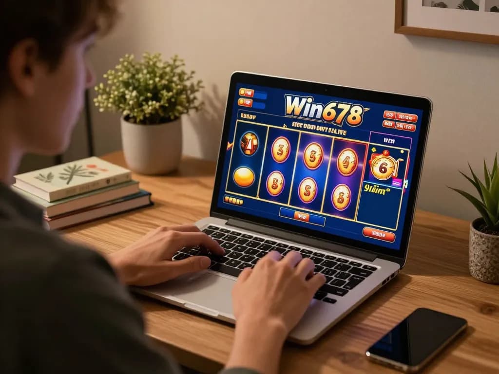 Experience thrilling gameplay at Win678 online casino with strategic decisions in a cozy setting