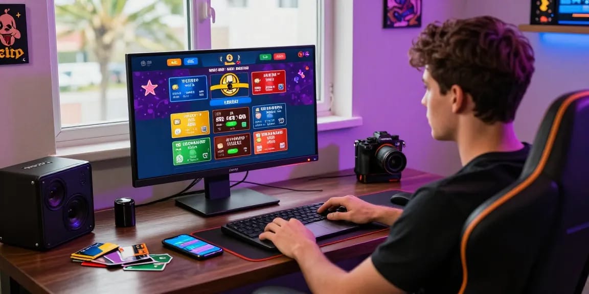 Exciting gaming moment at a credit card casino platform on https://thebls.org.uk, featuring engaging gameplay and vibrant lighting.