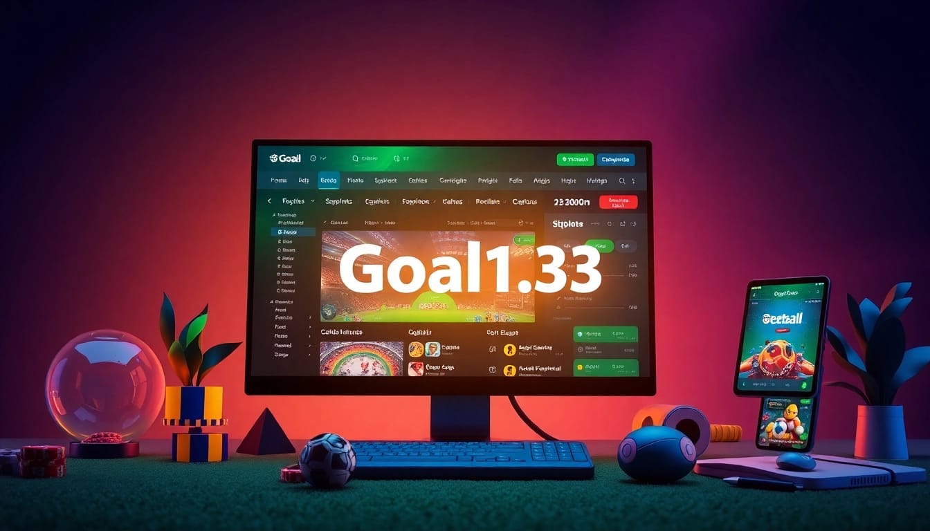 Goal123 online betting platform showcasing user-friendly interface and vibrant gaming options.