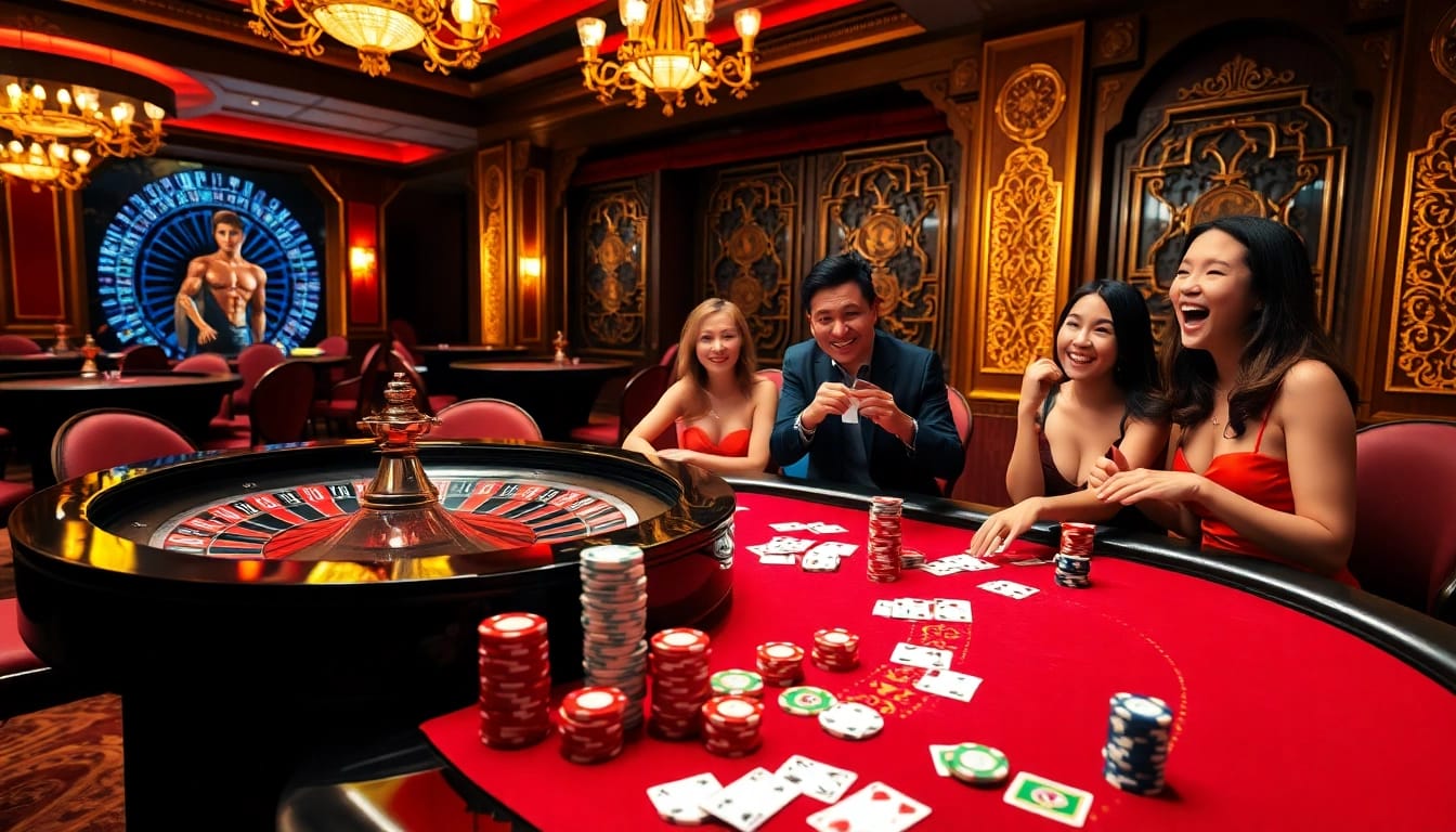 Play exciting games at rr88's luxurious casino with roulette and poker action.