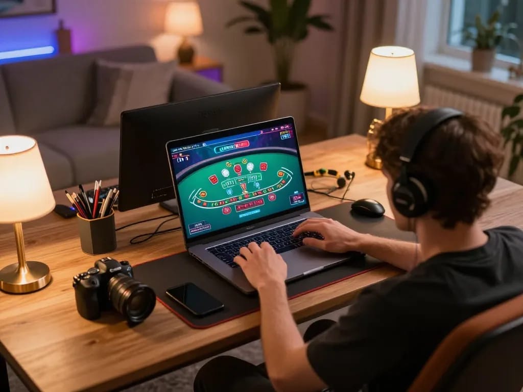 Experience live dealer games on OKFUN from the comfort of your home with engaging setup.