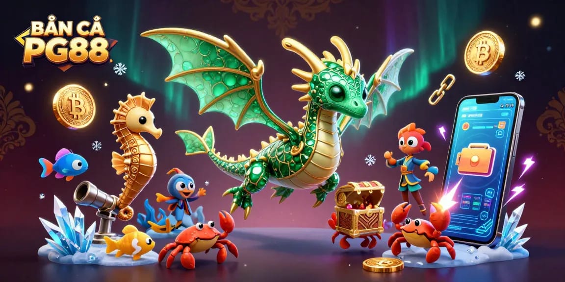 Experience thrilling fish shooting action at BẮN CÁ PG88 with a vibrant sea dragon and treasure adventure.