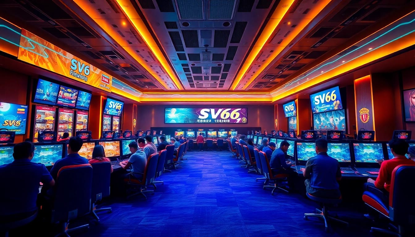 Vibrant gaming atmosphere at SV66 showcasing diverse players enjoying thrilling games.