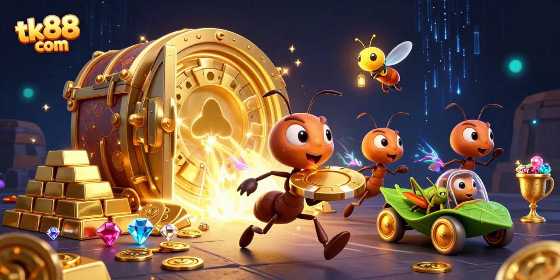 Experience exciting adventures with tk88 com as ants execute a thrilling casino heist.