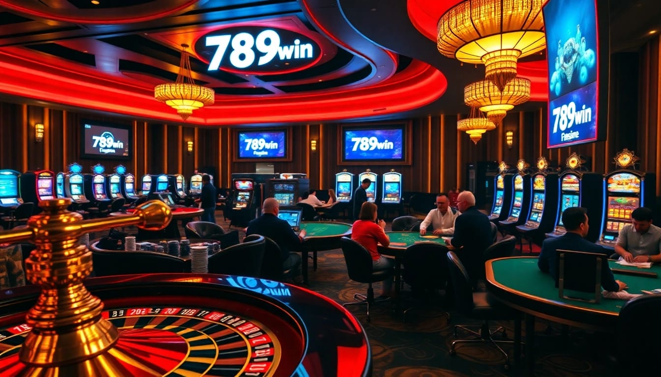 Experience the thrill of gambling at 789win with vibrant casino tables and dynamic slot machines.