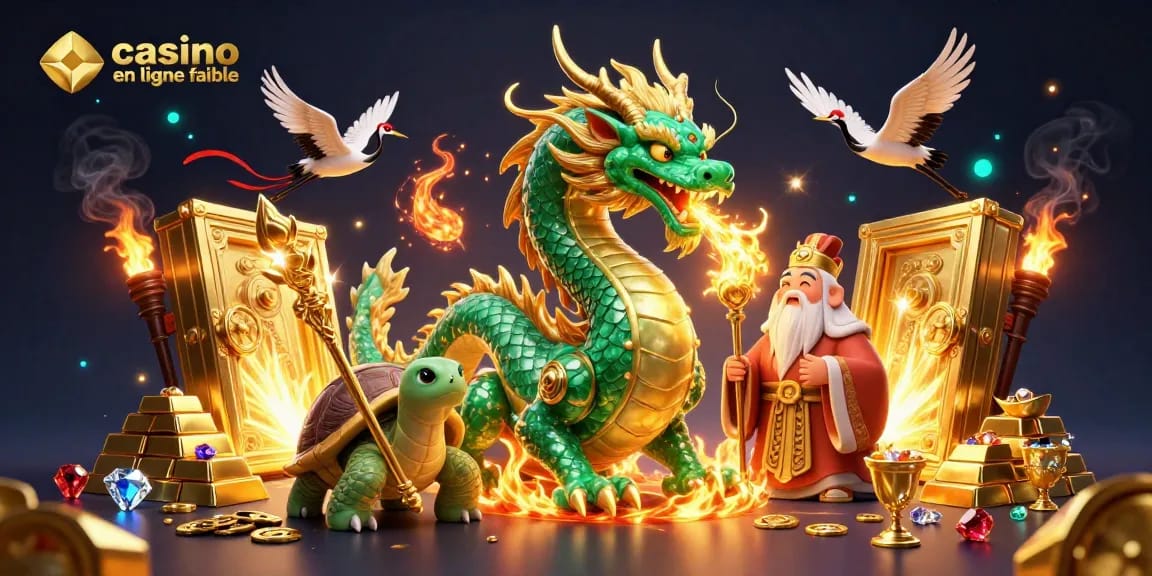 Experience the excitement at a casino en ligne fiable with dragons, treasures, and winning moments.
